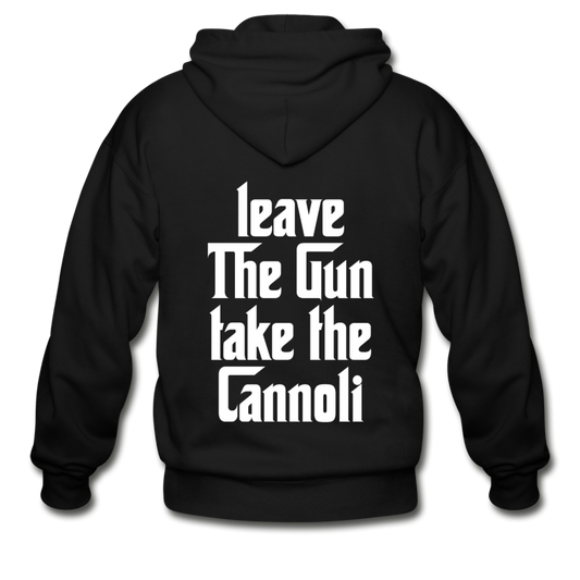 Leave The Gun Take The Cannolis Unisex ZIP Hoodie - black