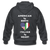 American by birth Italian by heart Unisex ZIP Hoodie - black
