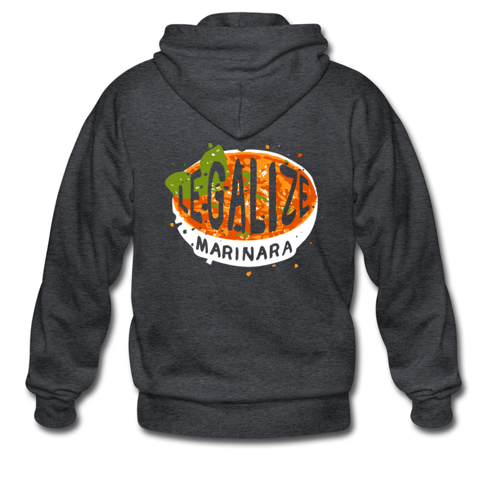 Legalize marinara Italians Unisex ZIP Hoodie - deep heather