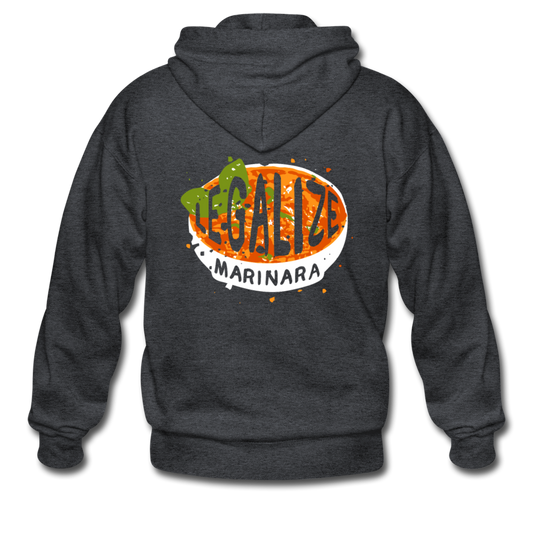 Legalize marinara Italians Unisex ZIP Hoodie - deep heather