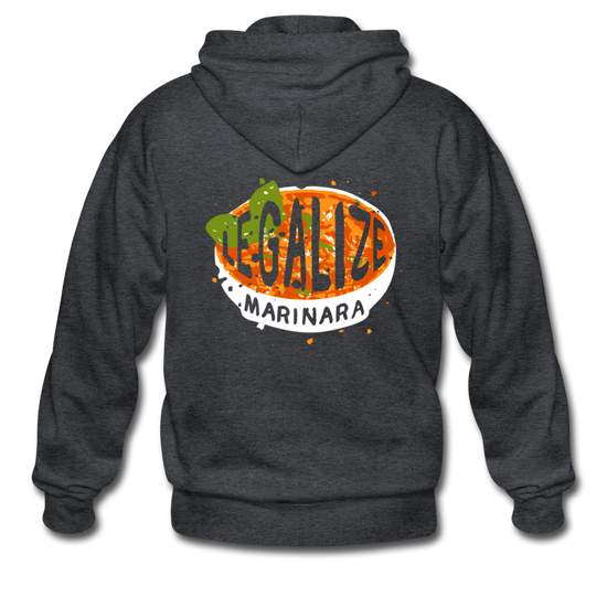 Legalize marinara Italians Unisex ZIP Hoodie - deep heather