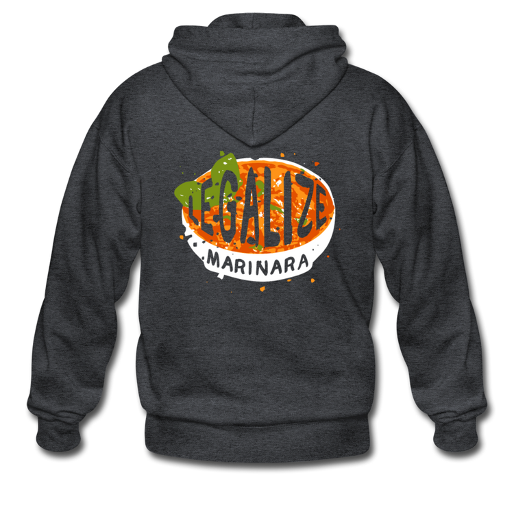 Legalize marinara Italians Unisex ZIP Hoodie - deep heather