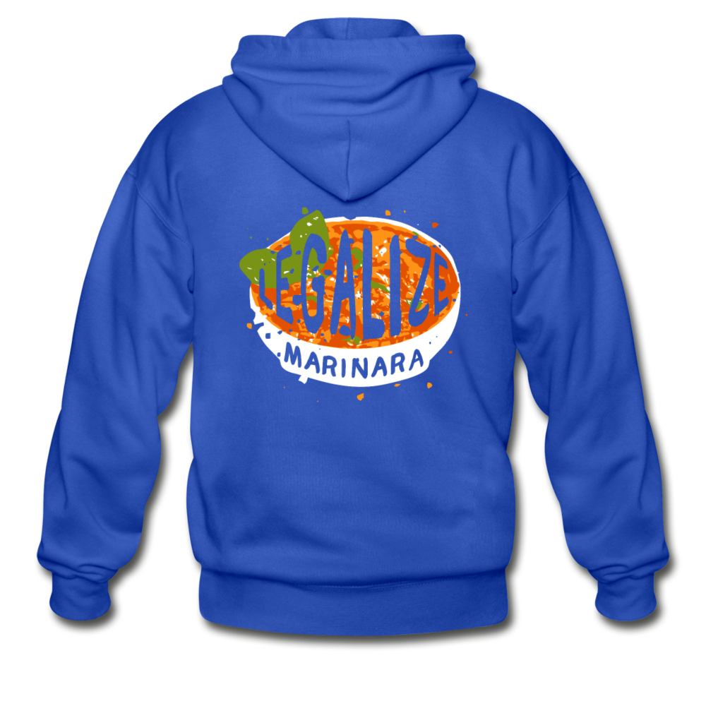 Legalize marinara Italians Unisex ZIP Hoodie - royal blue