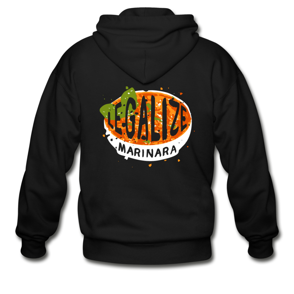 Legalize marinara Italians Unisex ZIP Hoodie - black