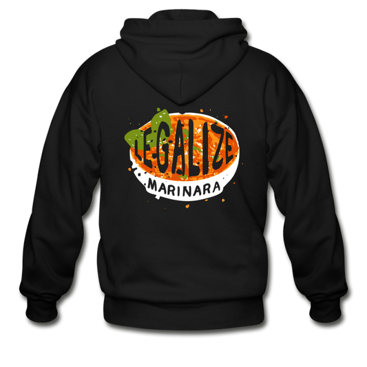 Legalize marinara Italians Unisex ZIP Hoodie - black
