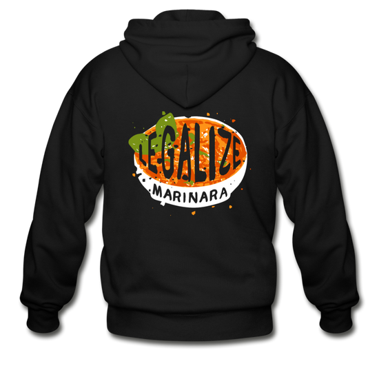 Legalize marinara Italians Unisex ZIP Hoodie - black