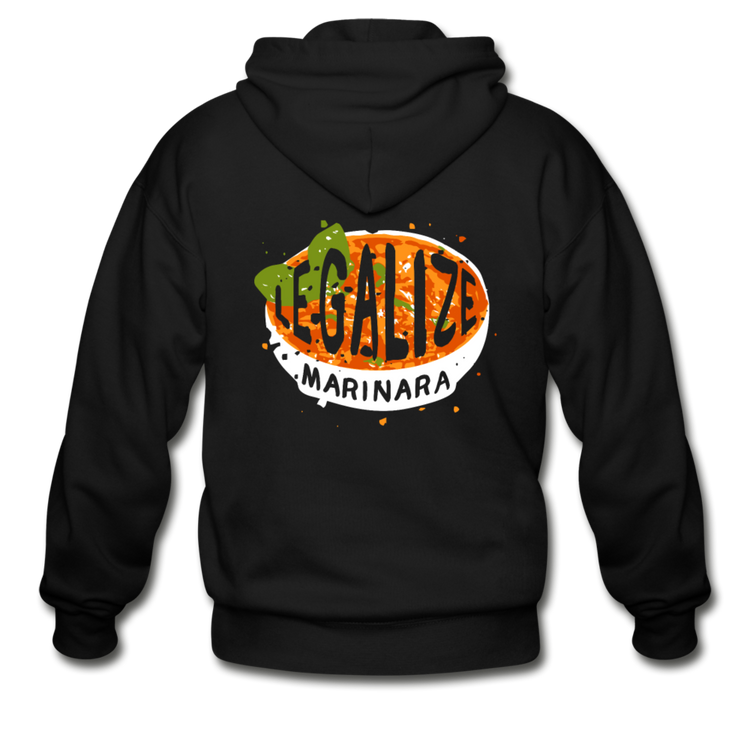 Legalize marinara Italians Unisex ZIP Hoodie - black