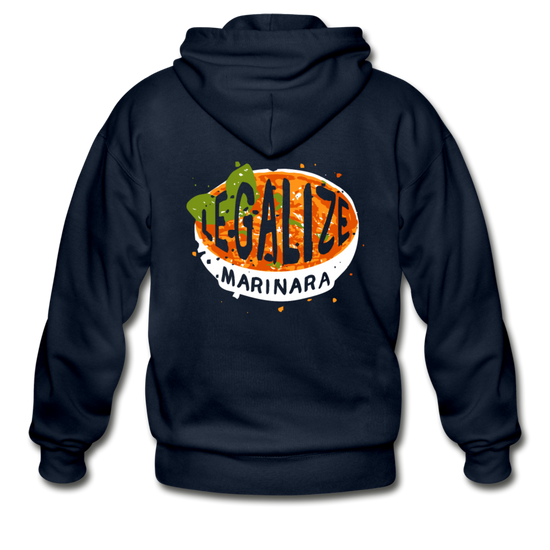 Legalize marinara Italians Unisex ZIP Hoodie - navy