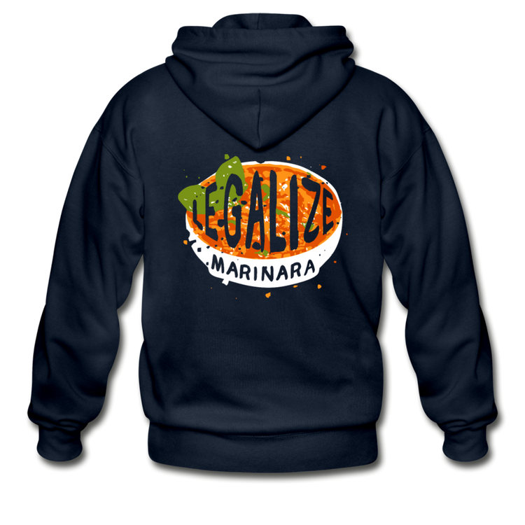 Legalize marinara Italians Unisex ZIP Hoodie - navy