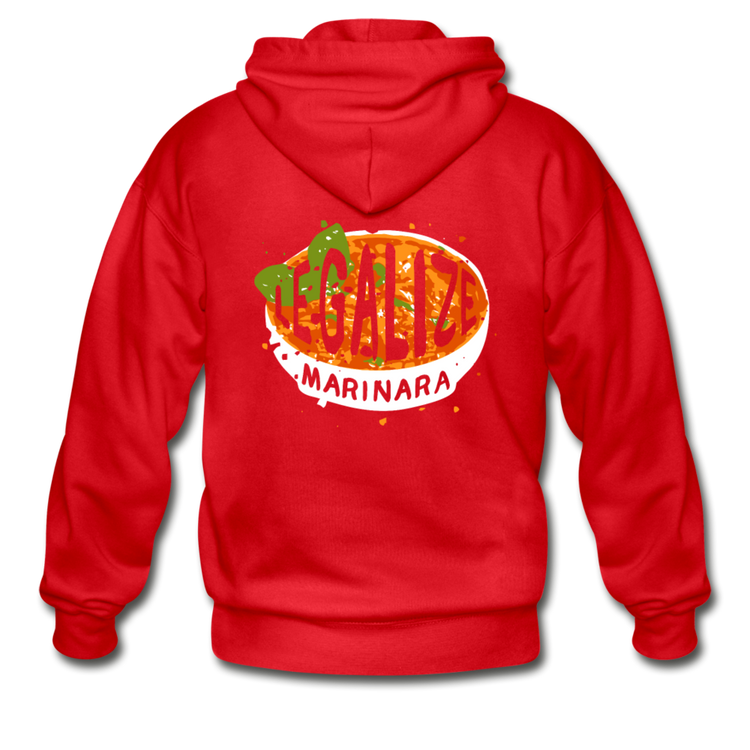 Legalize marinara Italians Unisex ZIP Hoodie - red