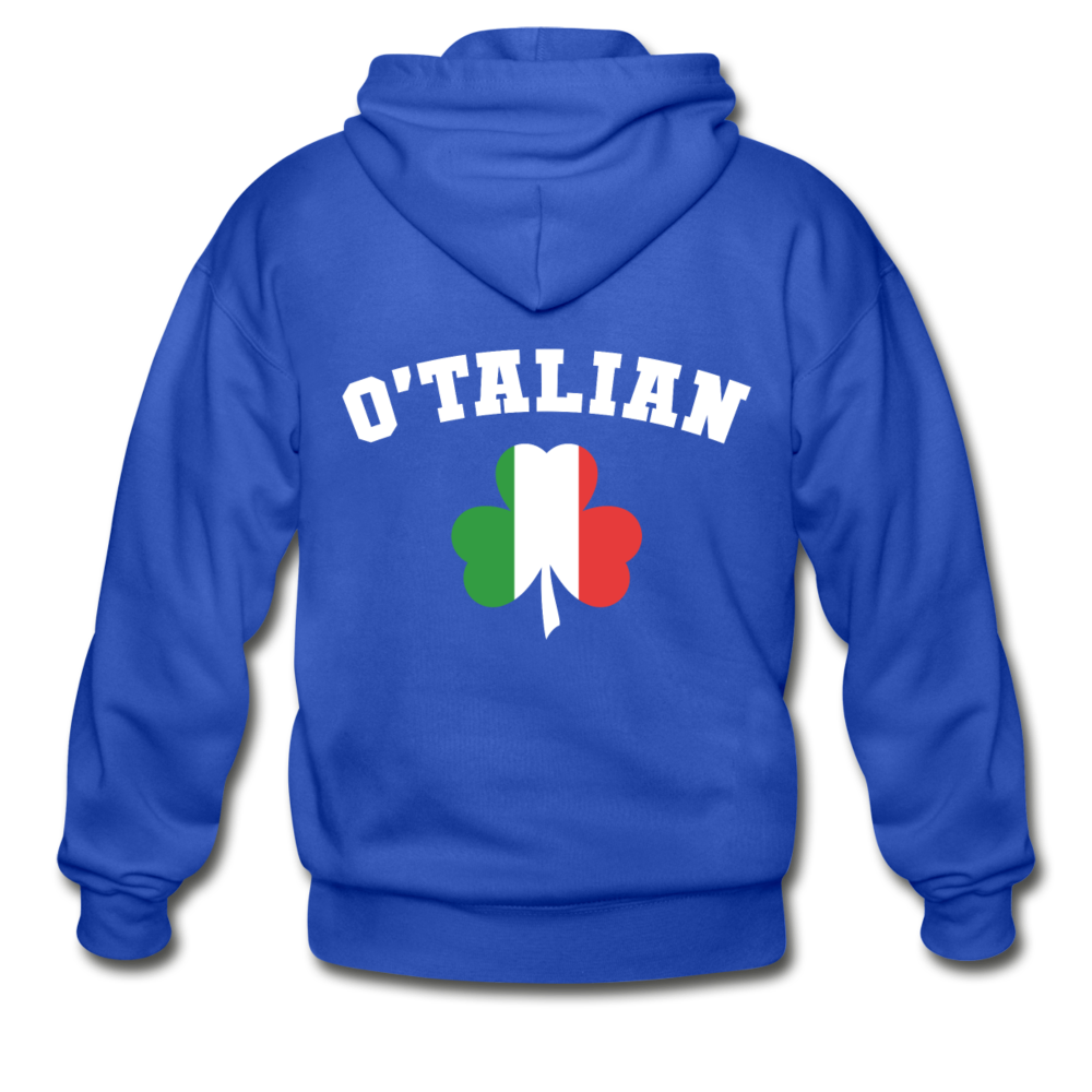 O'talian St. Patrick's Unisex ZIP Hoodie - royal blue
