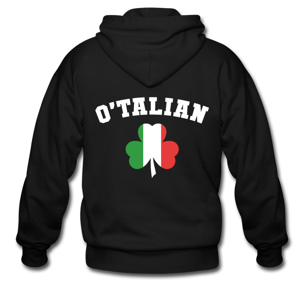 O'talian St. Patrick's Unisex ZIP Hoodie - black
