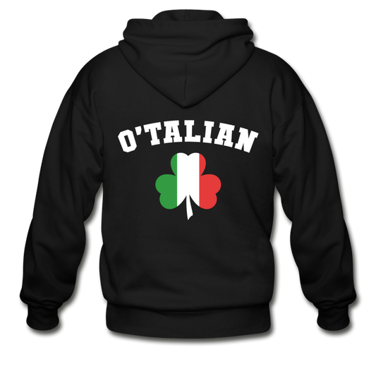 O'talian St. Patrick's Unisex ZIP Hoodie - black