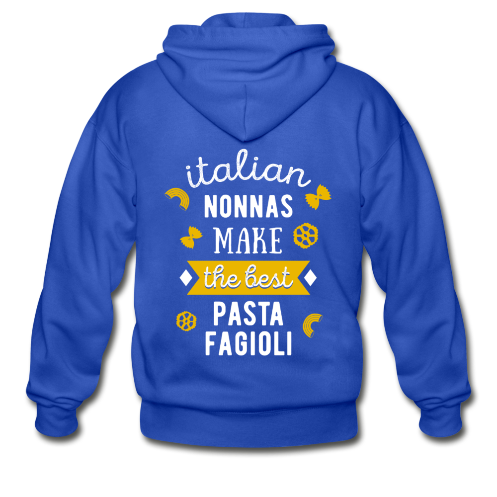Italian nonnas make the best pasta fagioli Unisex ZIP Hoodie - royal blue