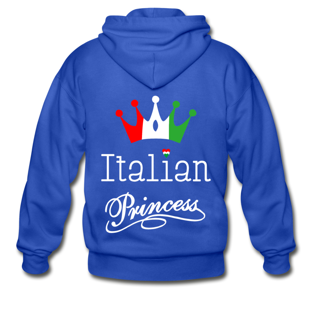 Italian Princes Unisex ZIP Hoodie - royal blue