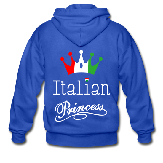 Italian Princes Unisex ZIP Hoodie - royal blue