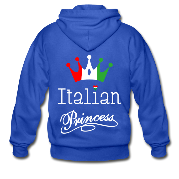 Italian Princes Unisex ZIP Hoodie - royal blue