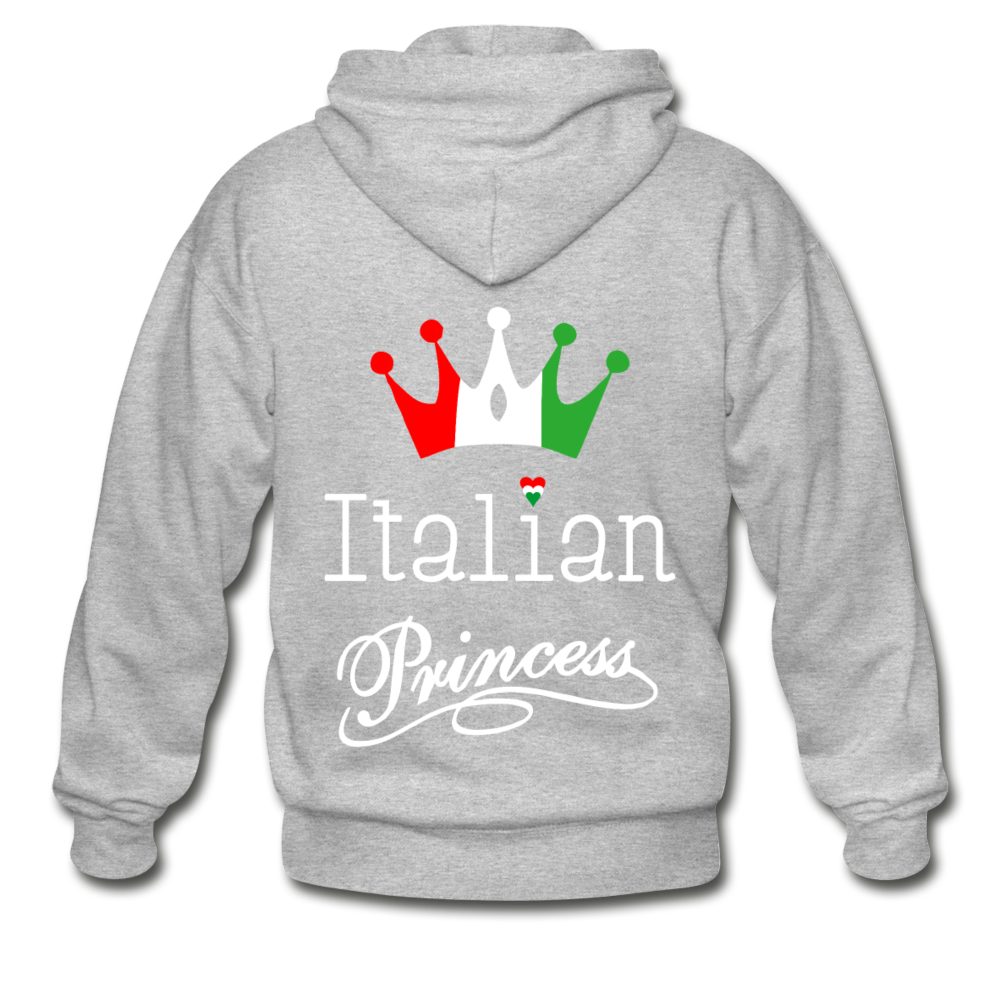 Italian Princes Unisex ZIP Hoodie - heather gray