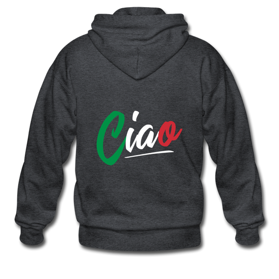 Ciao Unisex ZIP Hoodie - deep heather