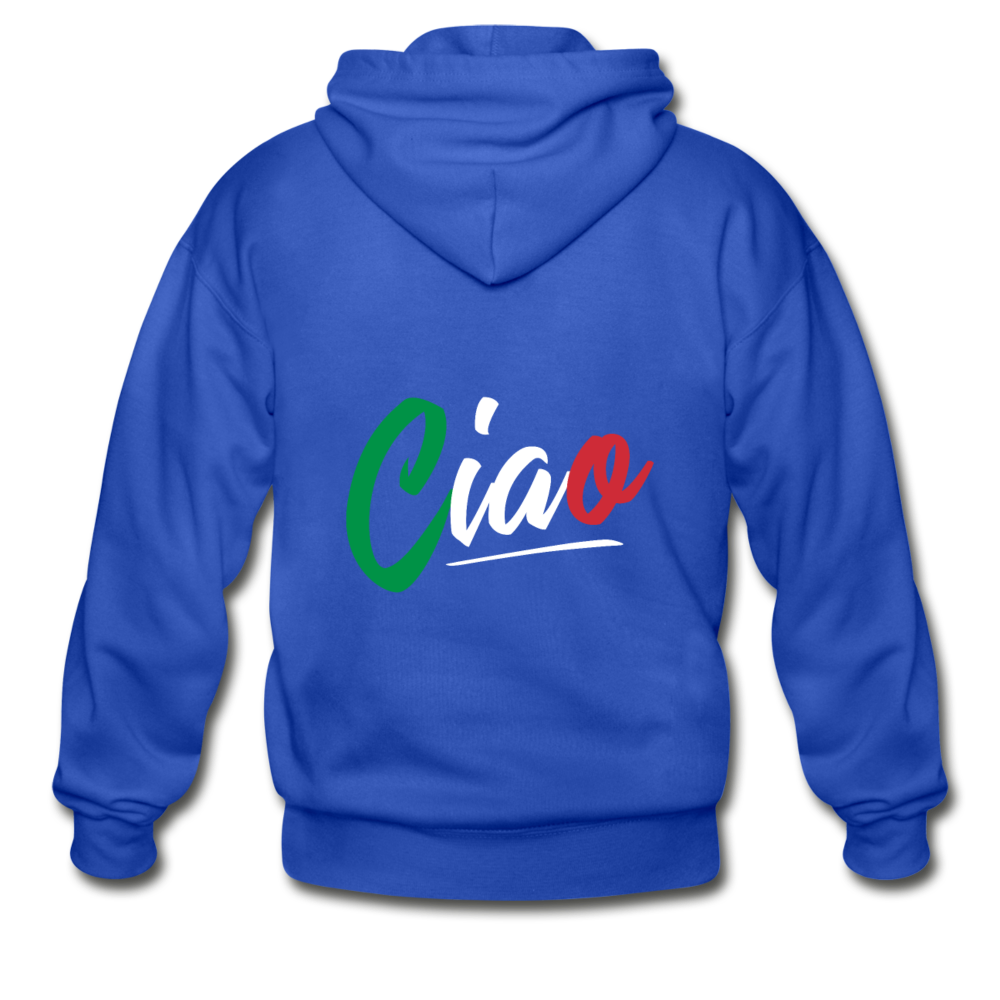 Ciao Unisex ZIP Hoodie - royal blue