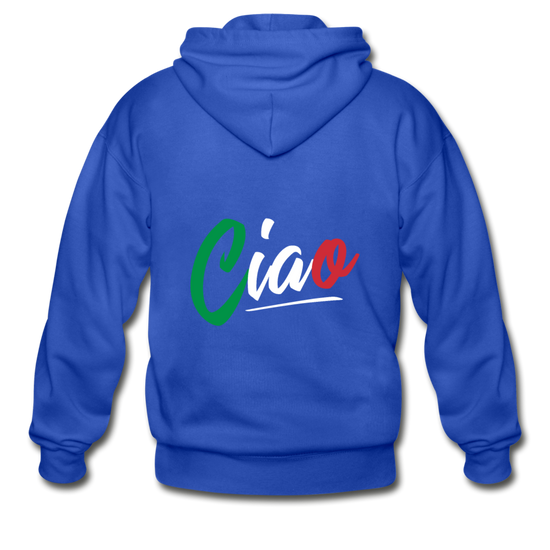 Ciao Unisex ZIP Hoodie - royal blue