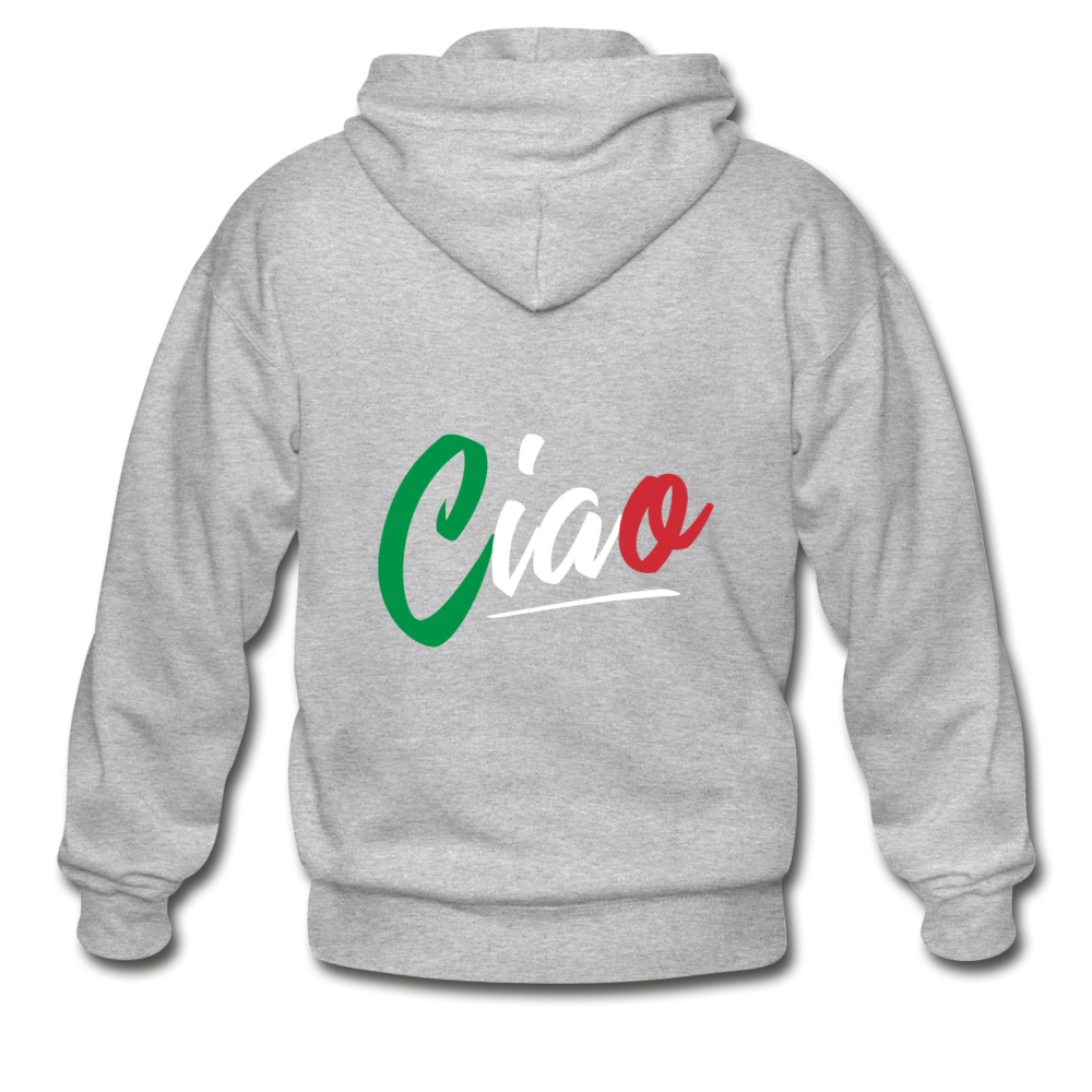 Ciao Unisex ZIP Hoodie - heather gray