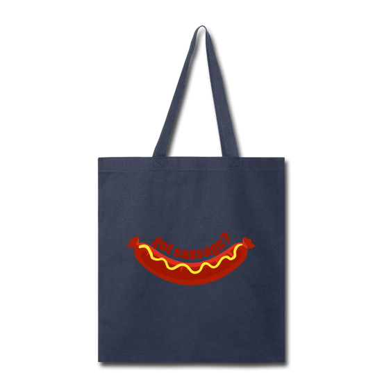 Got Sausage? Cotton Tote Bag - navy