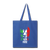 Italian Pride Cotton Tote Bag - black