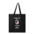 American by birth Italian by heart Cotton Tote Bag - black