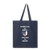 American by birth Italian by heart Cotton Tote Bag - black