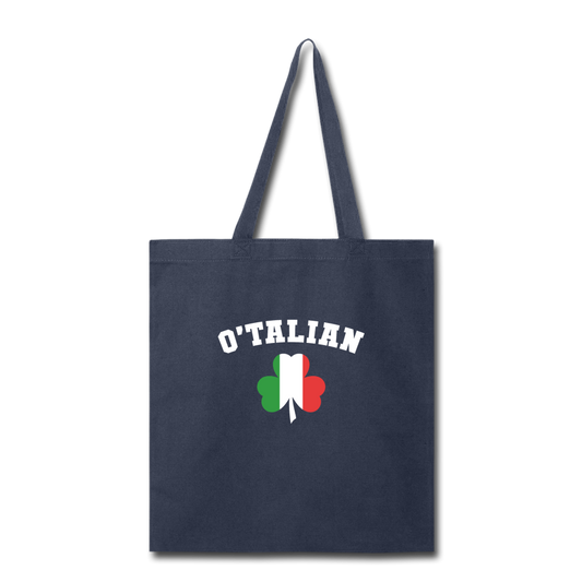O'talian St. Patrick's Cotton Tote Bag - navy