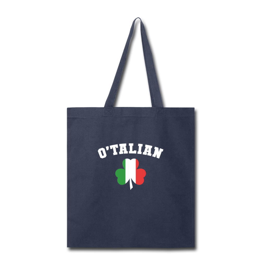 O'talian St. Patrick's Cotton Tote Bag - black