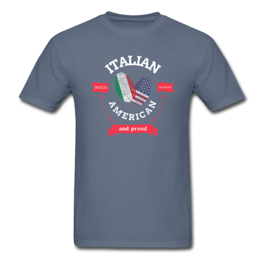 Italian - American and proud T-shirt - denim