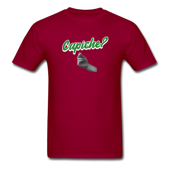 Capiche?  T-shirt - dark red