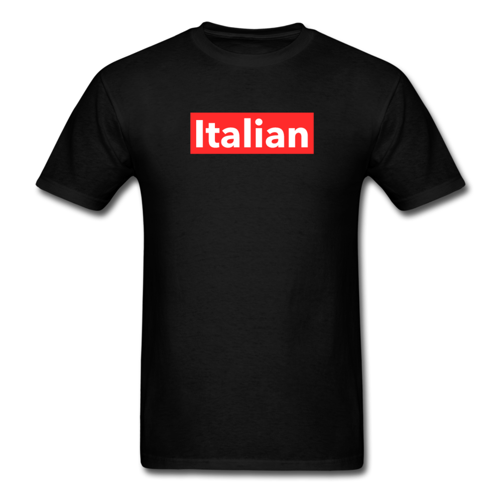 Italian red T-shirt - black