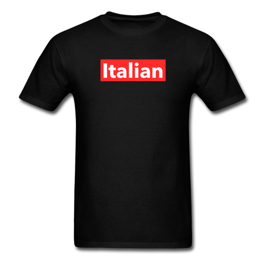 Italian red T-shirt - black