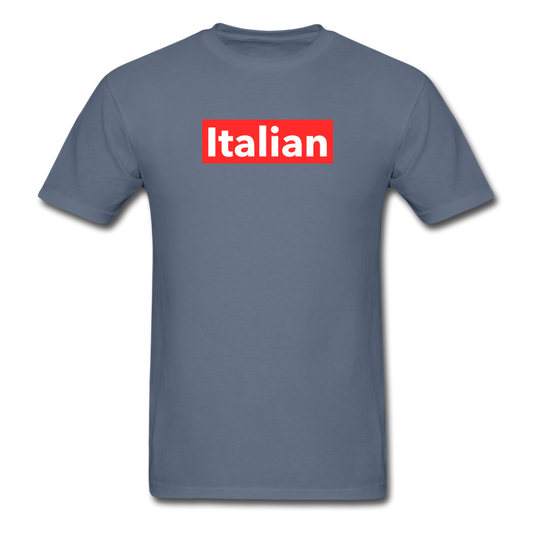 Italian red T-shirt - denim