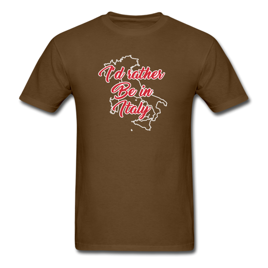 I'd rather be in Italy T-shirt - brown