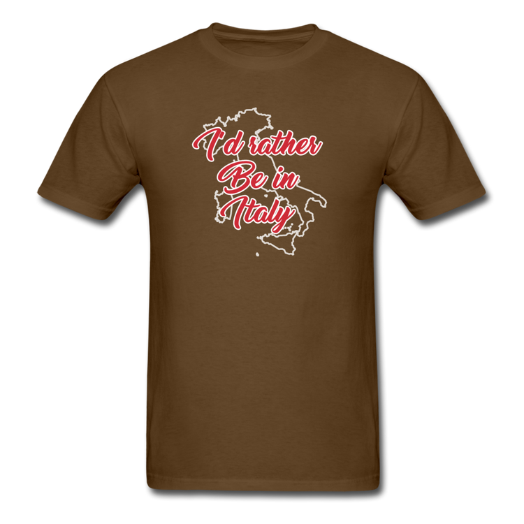 I'd rather be in Italy T-shirt - brown