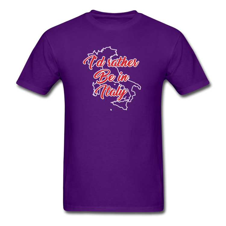 I'd rather be in Italy T-shirt - purple