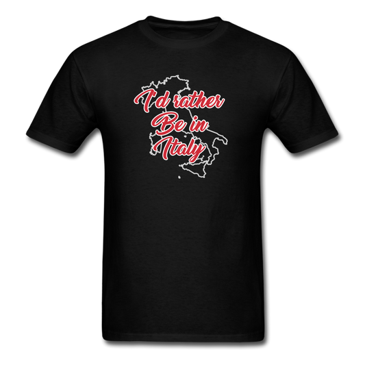 I'd rather be in Italy T-shirt - black