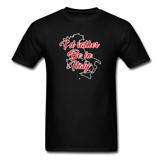 I'd rather be in Italy T-shirt - black