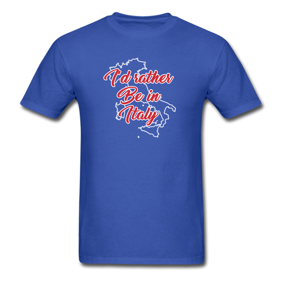 I'd rather be in Italy T-shirt - royal blue