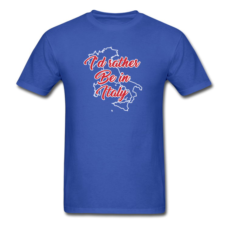 I'd rather be in Italy T-shirt - royal blue