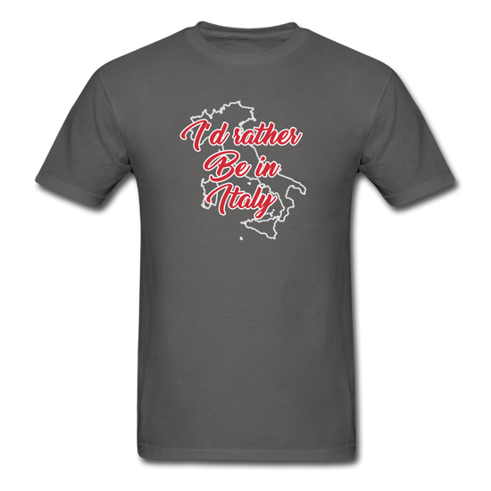 I'd rather be in Italy T-shirt - charcoal