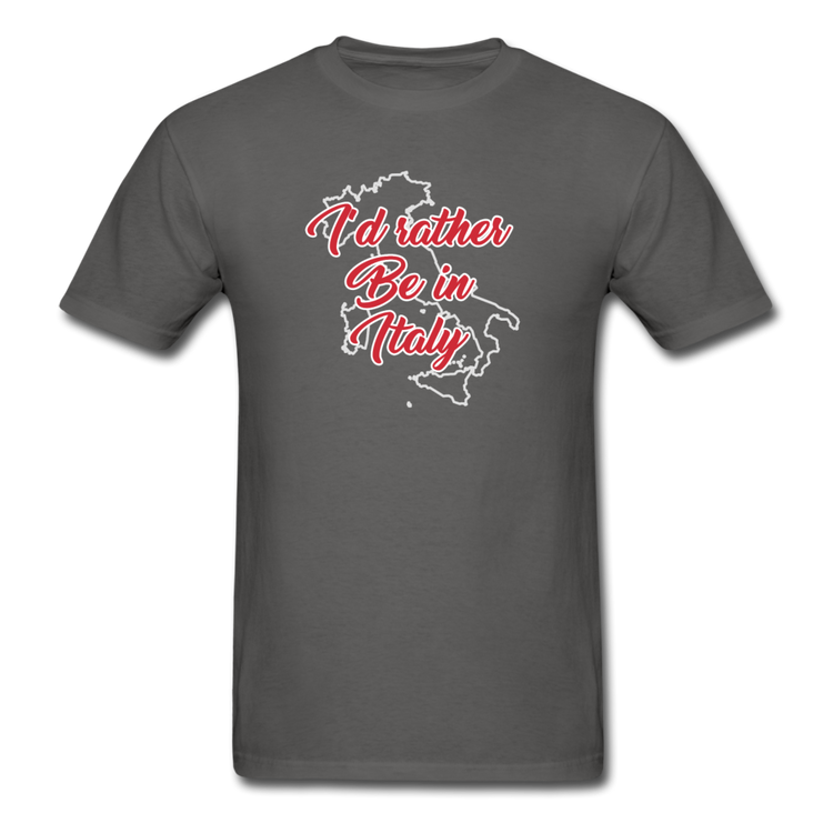 I'd rather be in Italy T-shirt - charcoal