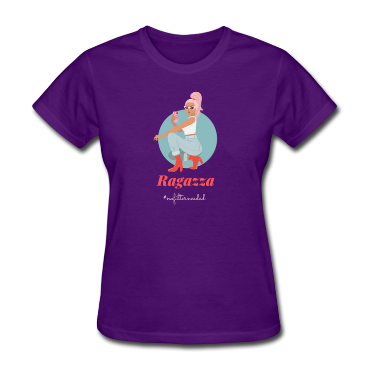 Ragazza, nofilterneeded Women's T-Shirt - purple