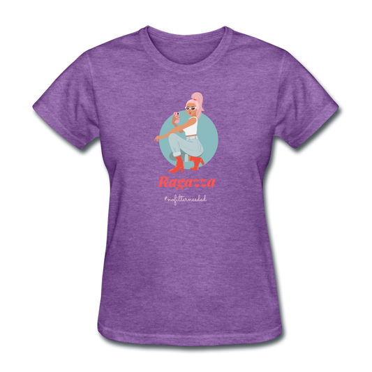 Ragazza, nofilterneeded Women's T-Shirt - purple heather