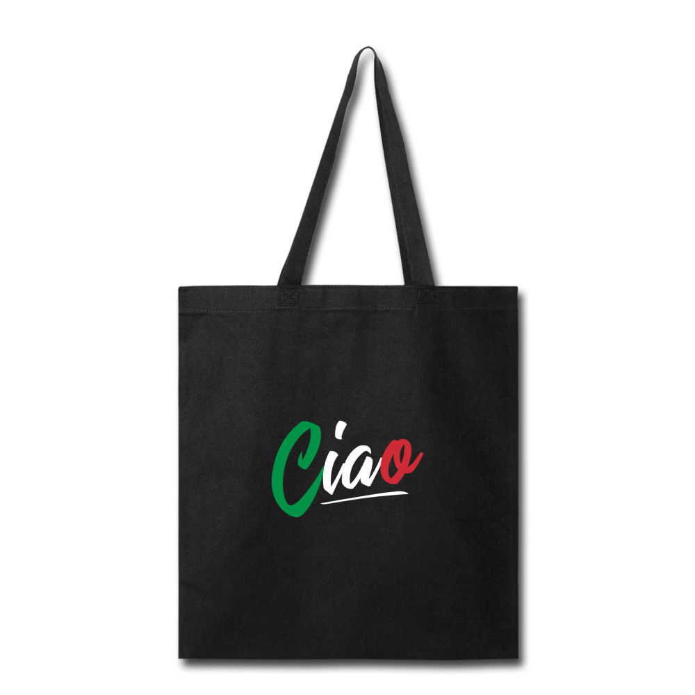 Ciao Cotton Tote Bag - black