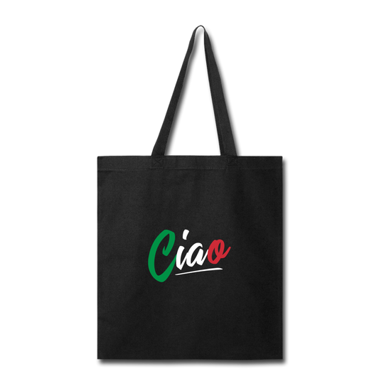 Ciao Cotton Tote Bag - black